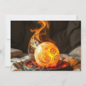 Geheimnisvolle Dracheneier – Ursprung des Feuers Einladung (Rückseite)