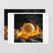 Geheimnisvolle Dracheneier – Ursprung des Feuers Postkarte (Vorne/Hinten)