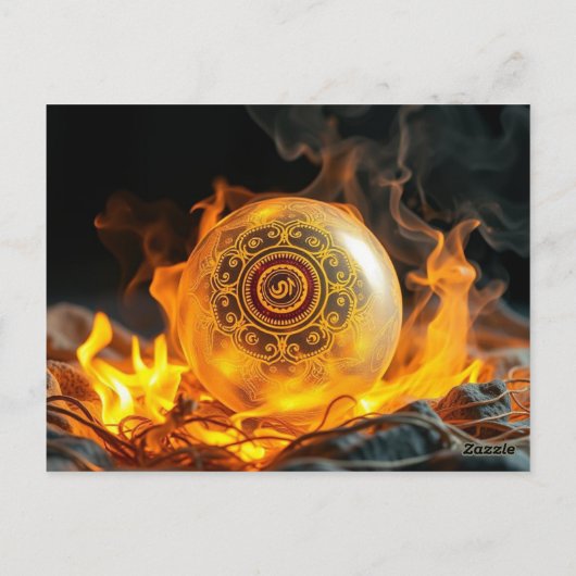 Geheimnisvolle Dracheneier – Ursprung des Feuers Postkarte (Rückseite)