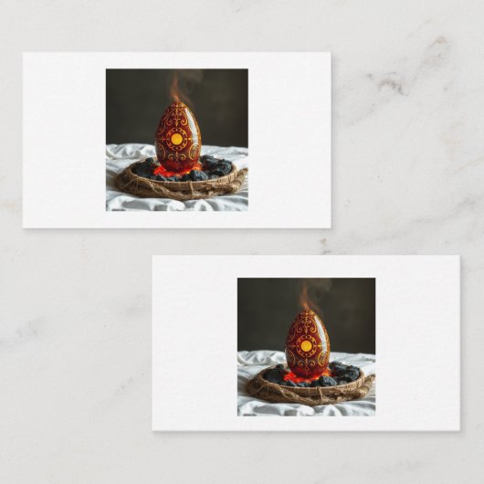 Geheimnisvolle Dracheneier – Ursprung des Feuers Visitenkarte (Vorne/Hinten)