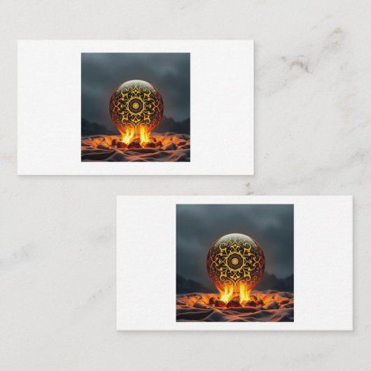 Geheimnisvolle Dracheneier – Ursprung des Feuers Visitenkarte (Vorne/Hinten)