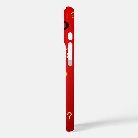 Geheimnisvolle Fragezeichen Case-Mate iPhone Hülle (Rückseite / Links)
