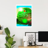 Geheimnisvolle Gewölbekunst Poster (Heimbüro)
