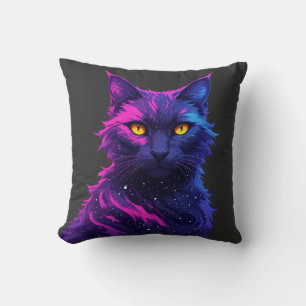 Geheimnisvolle Katze Kissen