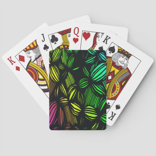 Geheimnisvolle Linien Spielkarten (Rückseite)