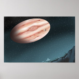 Geheimnisvolle Nacht, wenn riesige Sterne sichtbar Poster