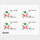 Geheimnisvolle Santa-Ideen Rechteckiger Aufkleber (Blatt)