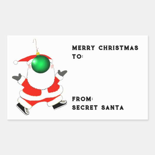 Geheimnisvolle Santa-Ideen Rechteckiger Aufkleber (Vorderseite)