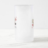 Geheimnisvolle Santa Mattierte Glasscheibe Mattglas Bierglas (Mittel)