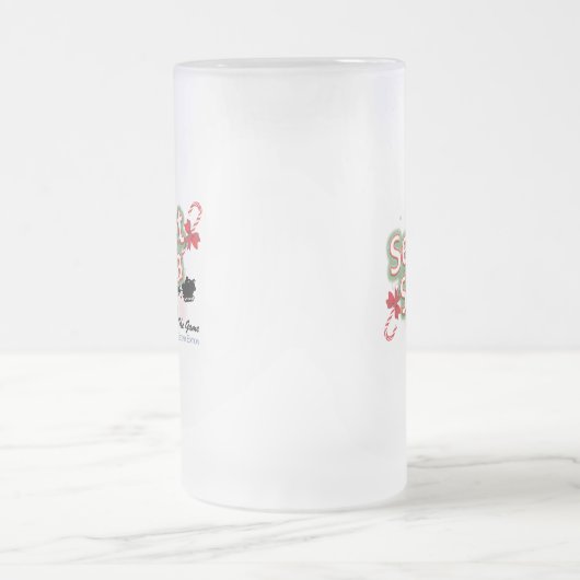 Geheimnisvolle Santa Mattierte Glasscheibe Mattglas Bierglas (Mittel)