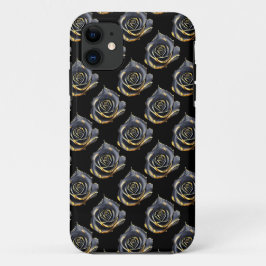 Geheimnisvolle schwarze Rose Case-Mate iPhone Hülle