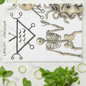 Geheimnisvolle Symbole Küchentuch (Gefaltet)