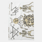 Geheimnisvolle Symbole Küchentuch (Vertikal)