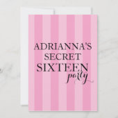 Geheimnisvolle Überraschung 16 . Geburtstag Party  Einladung (Vorderseite)