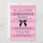 Geheimnisvolle Überraschung 16 . Geburtstag Party Einladung (Rückseite)