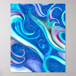 Geheimnisvolle Unterwasserszene Poster