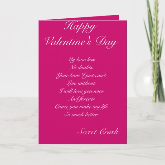 Geheimnisvolle Valentinstag Grußkarten Feiertagskarte (Vorderseite)