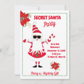 Geheimnisvolle Weihnachtszeit-Party Einladung (Vorderseite)