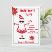 Geheimnisvolle Weihnachtszeit-Party Einladung (Stehend Vorderseite)