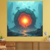 Geheimnisvoller Erdkern Das Herz unseres Planeten Leinwanddruck (Insitu (Wohnzimmer))