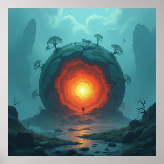 Geheimnisvoller Erdkern Das Herz unseres Planeten Poster (Vorne)