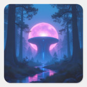 Geheimnisvoller Erdkern Das Herz unseres Planeten Quadratischer Aufkleber (Vorderseite)