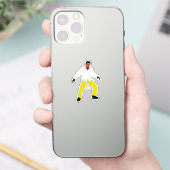 Geheimnisvoller Mann Blick Aufkleber (Telefon)