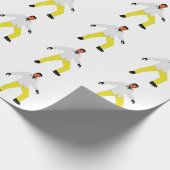 Geheimnisvoller Mann Blick Geschenkpapier (Ecke)