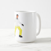 Geheimnisvoller Mann Blick Kaffeetasse (VorderseiteRechts)