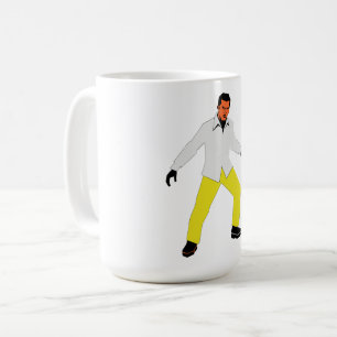 Geheimnisvoller Mann Blick Kaffeetasse