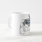 Geheimnisvoller Taucher in den Schatten Kaffeetasse (Vorderseite Links)