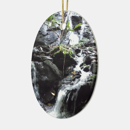 Geheimnisvoller Wasserfall im Moky-Gebirge Keramikornament (Links)