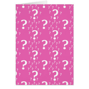 Geheimnisvolles Fragezeichen Rätsel Puzzle rosa