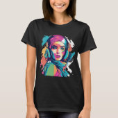 geheimnisvolles Frau, modernes Frauenportrait T-Shirt (Vorderseite)