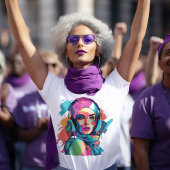 geheimnisvolles Frau, modernes Frauenportrait T-Shirt