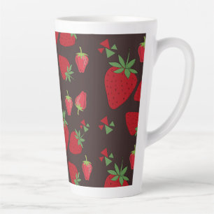 Geheimnisvolles und elegantes Erdbeermuster Milchtasse