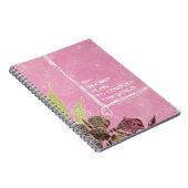 Geheimplan Pink Blume Notebook Notizblock (Rechte Seite)