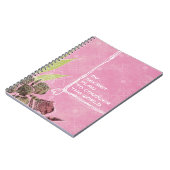 Geheimplan Pink Blume Notebook Notizblock (Linke Seite)