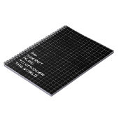 Geheimplan zur Eroberung des World Grid-Notebooks Notizblock (Linke Seite)