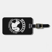 Geheimquirrel-Patch schützt Ihre Nüsse Gepäckanhänger (Vorderseite horizontal)