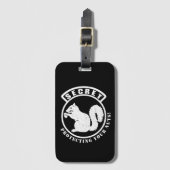 Geheimquirrel-Patch schützt Ihre Nüsse Gepäckanhänger (Vorderseite Vertikal)