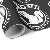 Geheimquirrel-Patch schützt Ihre Nüsse Geschenkpapier (Rolleneckpunkt)