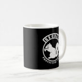 Geheimquirrel-Patch schützt Ihre Nüsse Kaffeetasse (VorderseiteRechts)