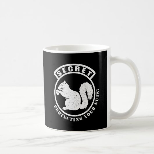 Geheimquirrel-Patch schützt Ihre Nüsse Kaffeetasse (Rechts)