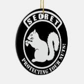 Geheimquirrel-Patch schützt Ihre Nüsse Keramikornament (Rechts)