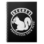 Geheimquirrel-Patch schützt Ihre Nüsse Notizblock (Vorderseite)