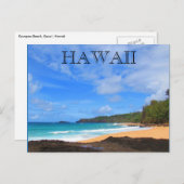 Geheimstrand Kauai Postkarte (Vorne/Hinten)