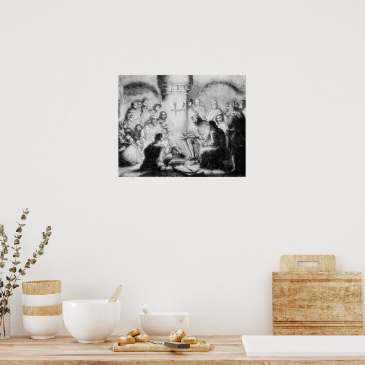 Geheimstudie über Wycliffes Bibel Poster (Küche)