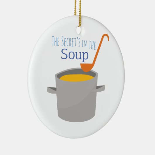 Geheimsuppe Keramik Ornament (Rechts)