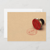 Geheimtipp-Briefmarke Postkarte (Vorne/Hinten)